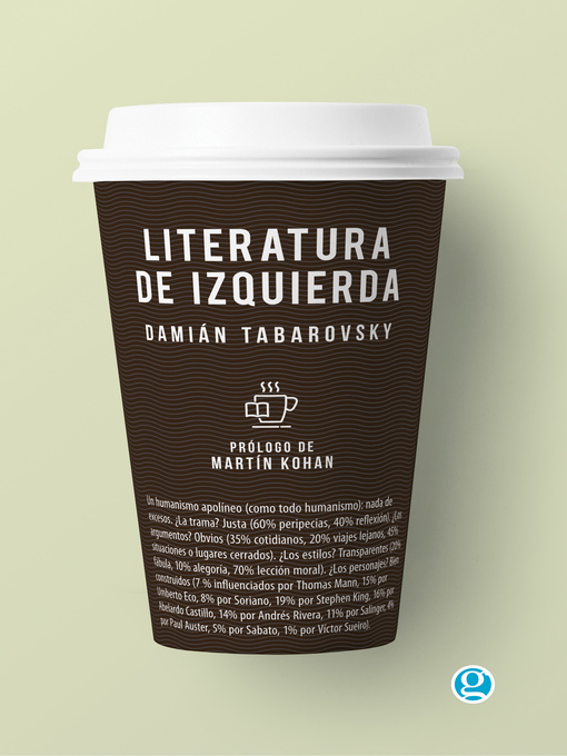 Title details for Literatura de izquierda by Damián Tabarovsky - Available